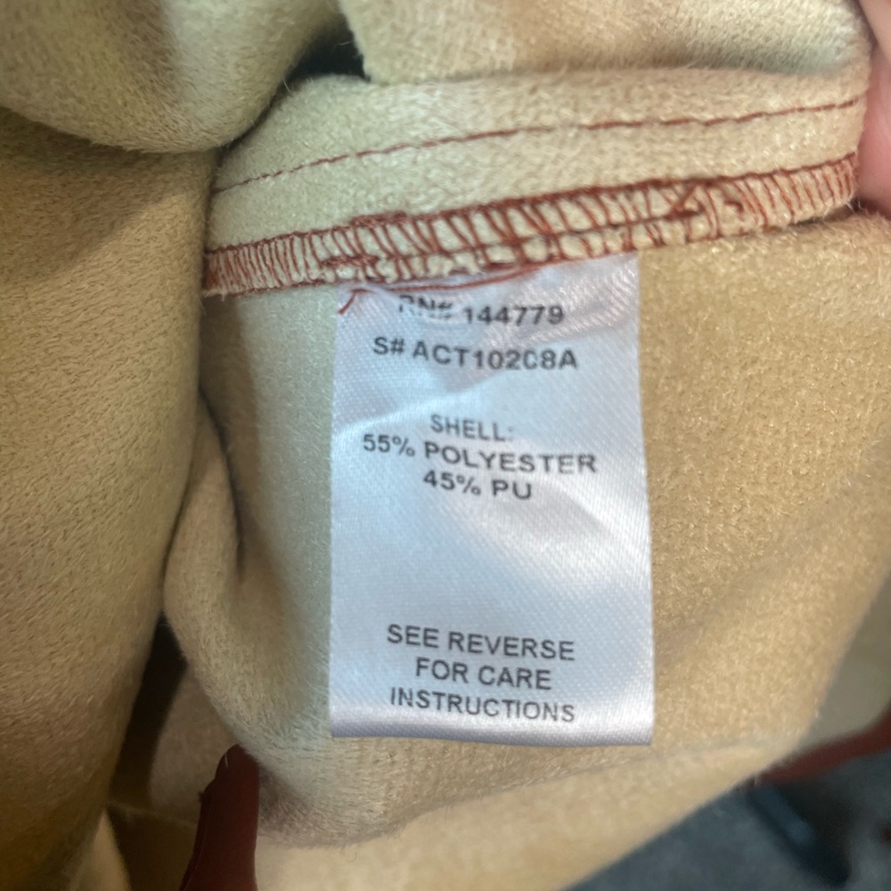 Altar'd State Rust Faux Leather Pearl Snap Jacket - Picture 8 of 8
